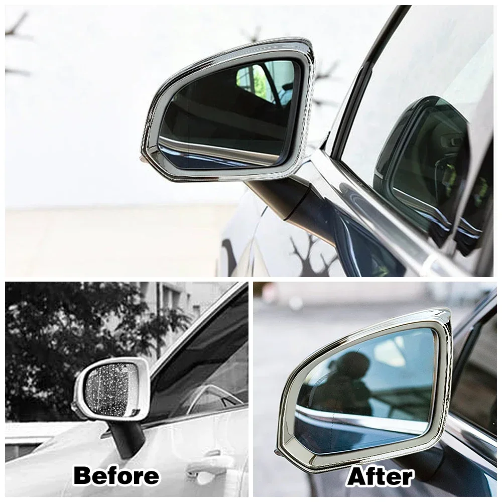 For Volvo XC40 2019-2022 Chrome Rearview Mirror Protector Shell Fog Light Frame Oil Fuel Tank Cap Cover Window Wiper Trim