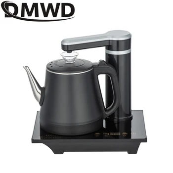 DMWD Electric Fully Automatic Kettle Teapot Set 1L Stainless Steel Safety Auto-off Electric Kettle Water Dispenser Pumping Stove
