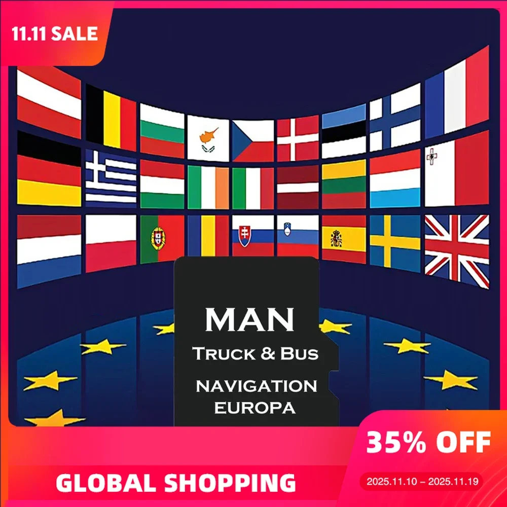 

for MAN Truck Bus System Navigation 2016-2020 Equipment Car TF Card Latest Update Europe Turkey Sat Navi Maps