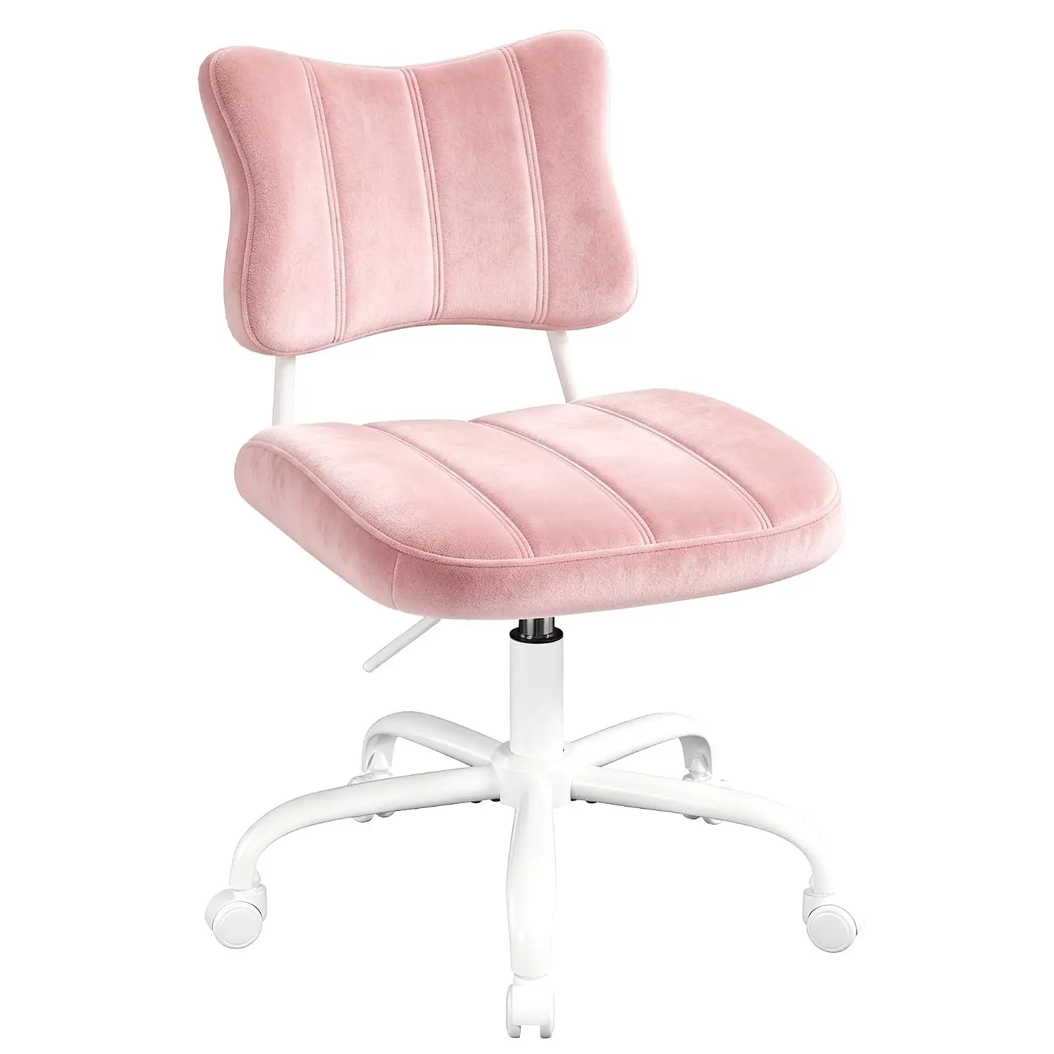Velvet Vanity Chair with Bow Backrest & Height Adjustable,Bedroom view 2