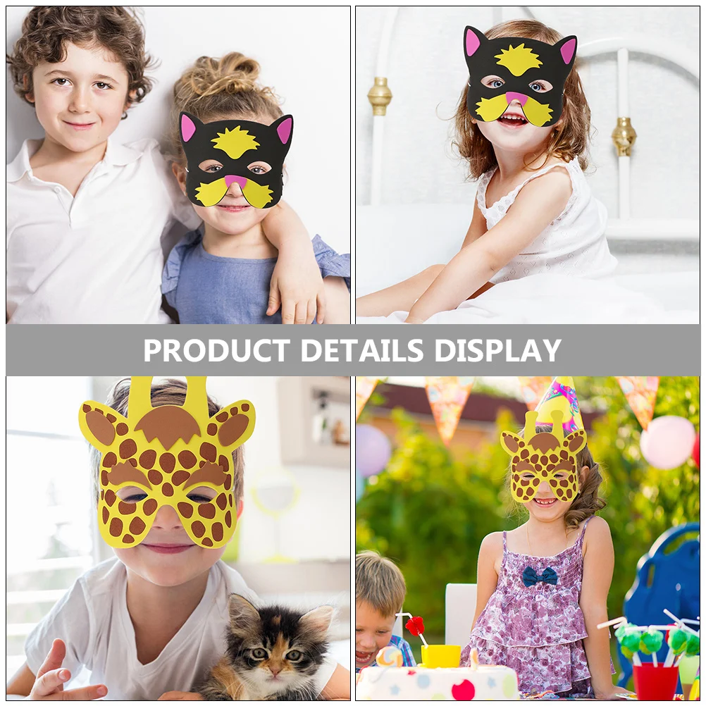 

13Pcs Animal Mask Set Eva Cartoon Party Masks Lightweight Reusable Cosplay Festival Supplies for Halloween Masquerade