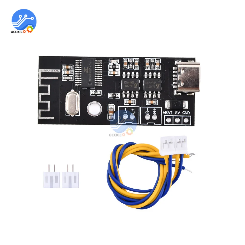 MH-MX38 Wireless Bluetooth Audio Module 5V MICRO USB Type-C Stereo Audio 5W+5W Amplifier MP3 Lossless Decoder Receiver Board