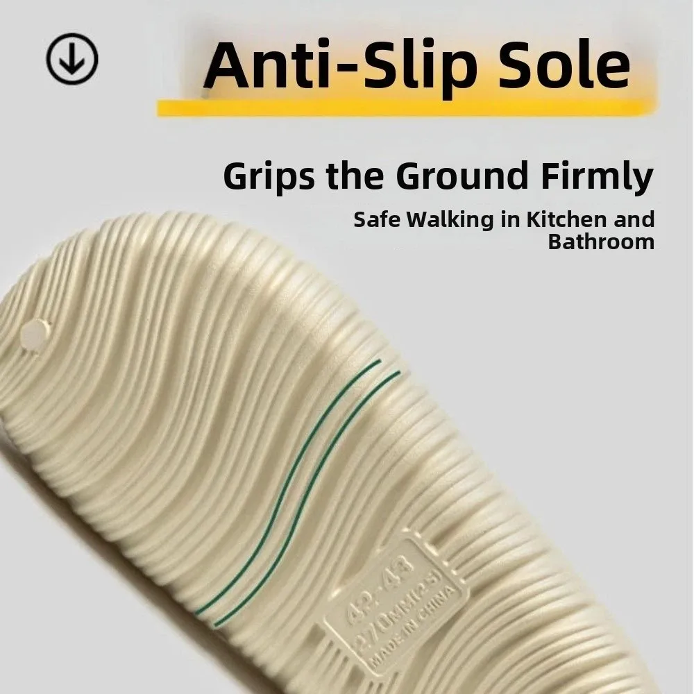 

Baotou Style Anti-Slip EVA Bread Slippers Soft Comfortable House Shoes Lightweight Odor-Resistant Beach Slippers Men and Women