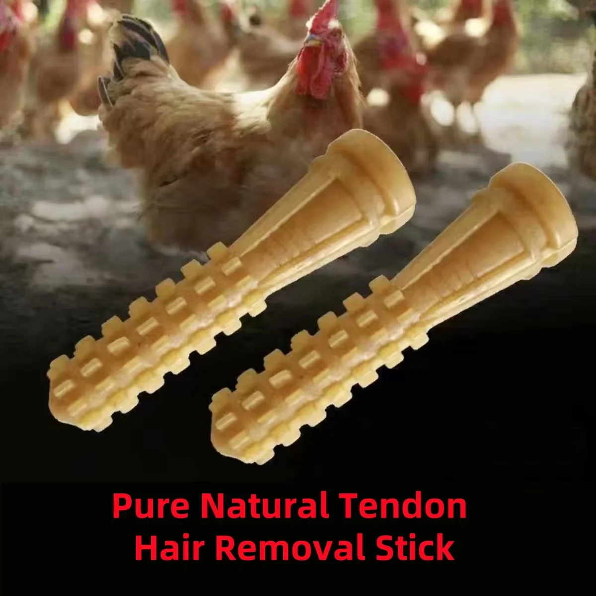 10pcs 6.5cm/9.5cm Poultry Plucking Fingers Hair Removal Machine Rubber Removal Stick Plucker Tendon Strip for Chicken Geese