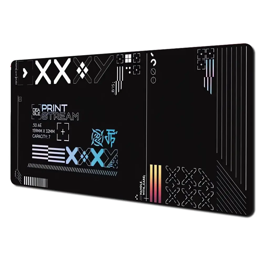 

Black E-Sports CS GO Mouse Pad Desk Accessory Aesthetic Large Gaming Non-slip Computer Laptop Tablet Mat PC Art Mausepad Playmat