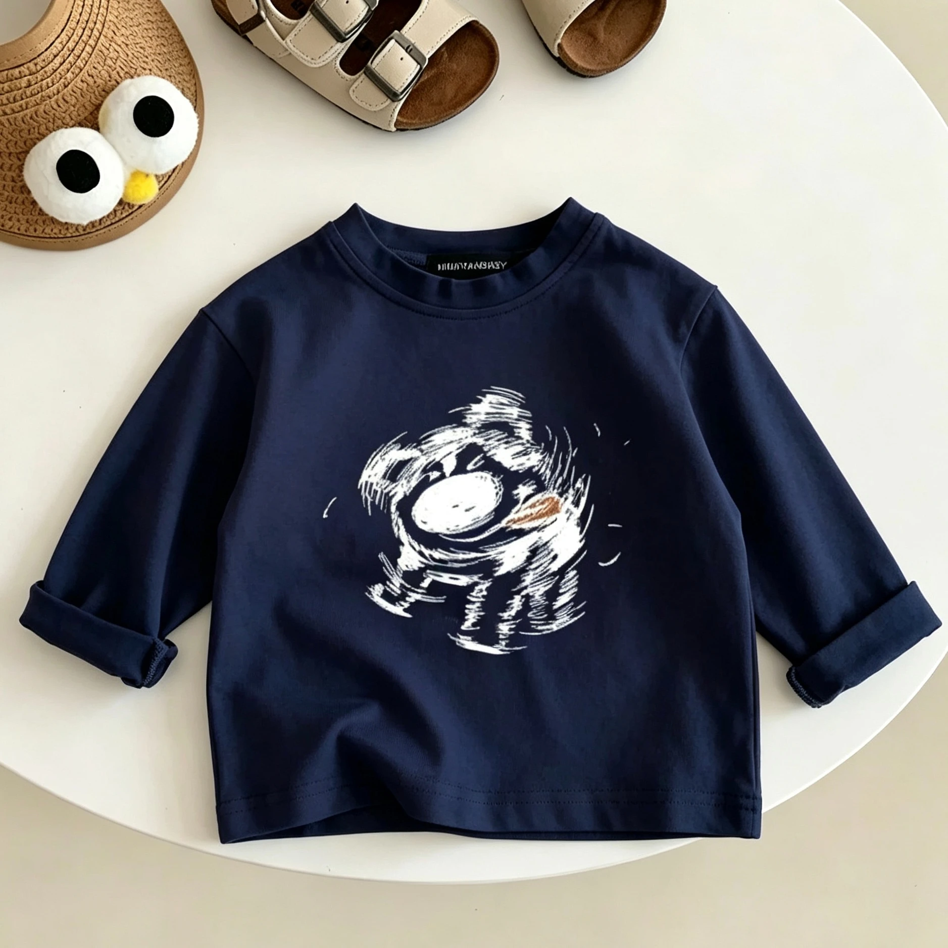 New Pure Cotton TShirt Crewneck Pullovers 2026 Spring Summer Clothes Boys Toddler Fashion Casual Long Sleeve Thin Cotton Tees view 4