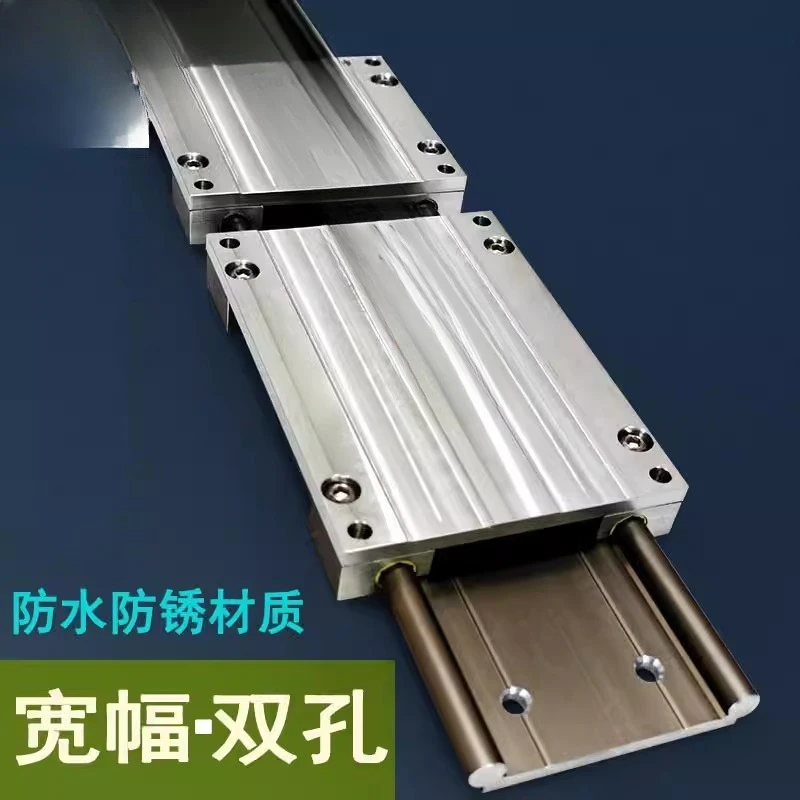 

Linear widening guide rail anti-rust slider showcase external waterproof mist dust machine tool double row hole rail slide