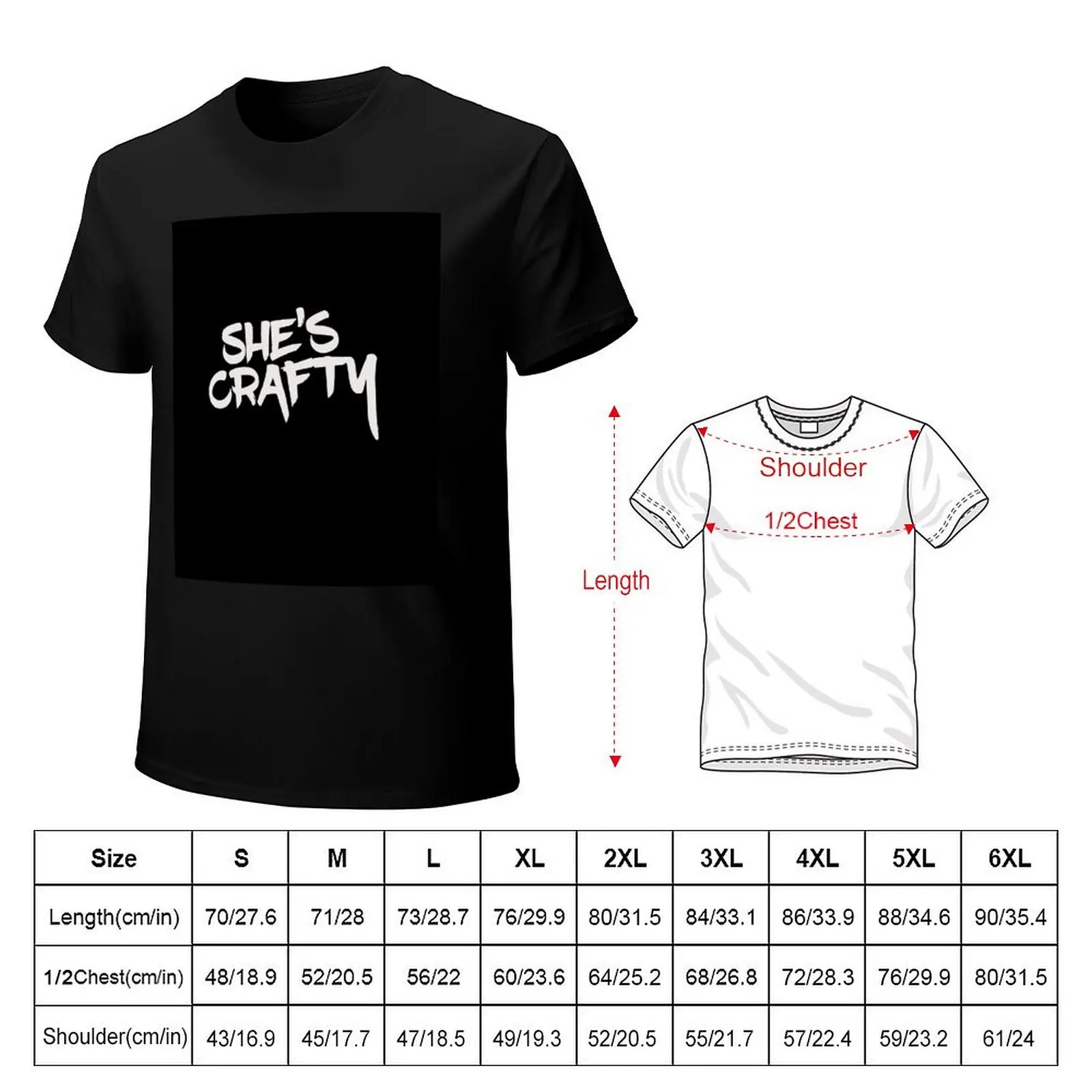 She's Crafty T-Shirt t shirts for man graphic funny T-Shirt