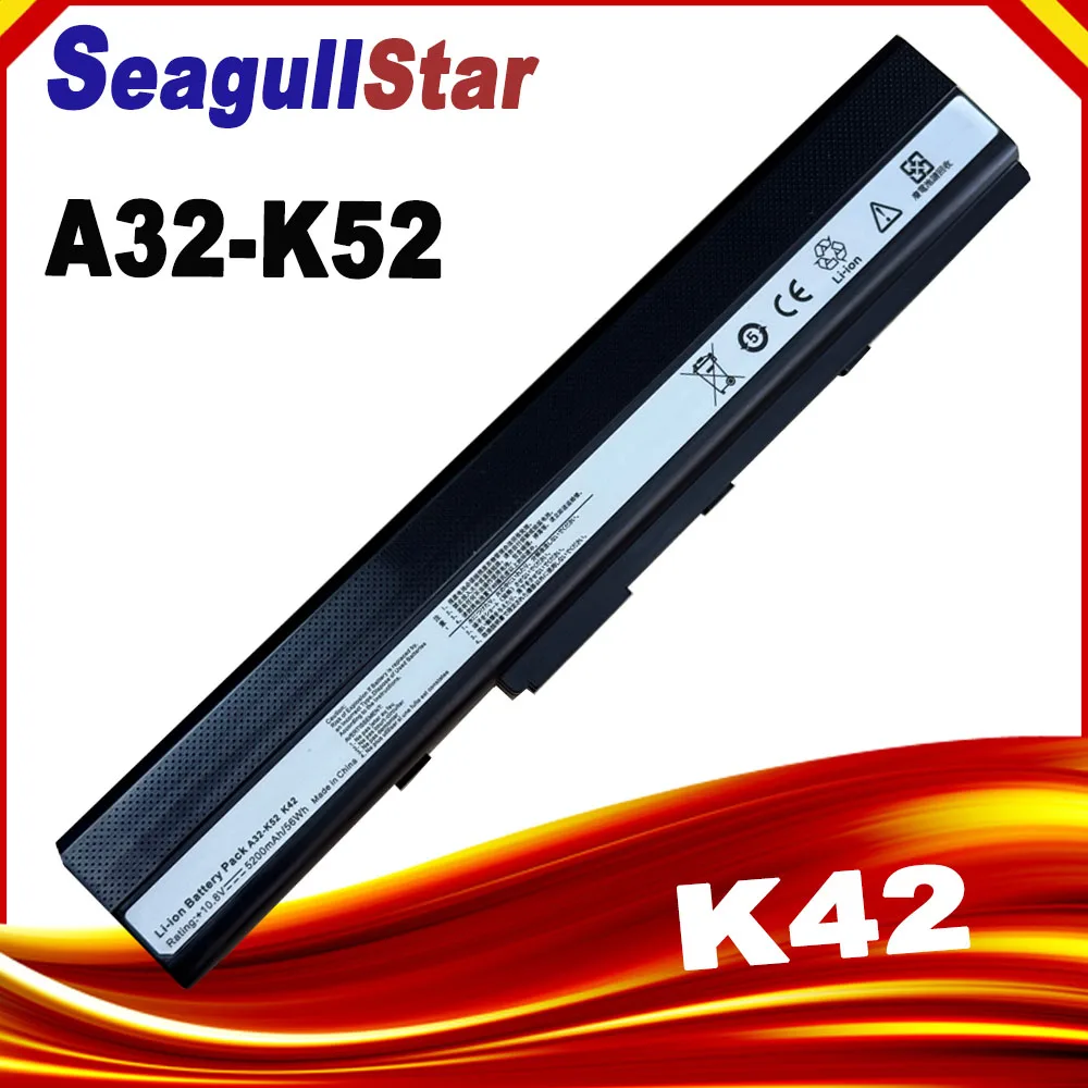 A32-K52 노트북 배터리, ASUS A52 A52J A52F A52JB A52JK A52JR K42 K42F K42J K42JK K52F K52J A31-K52 A41-K52 A42-K52