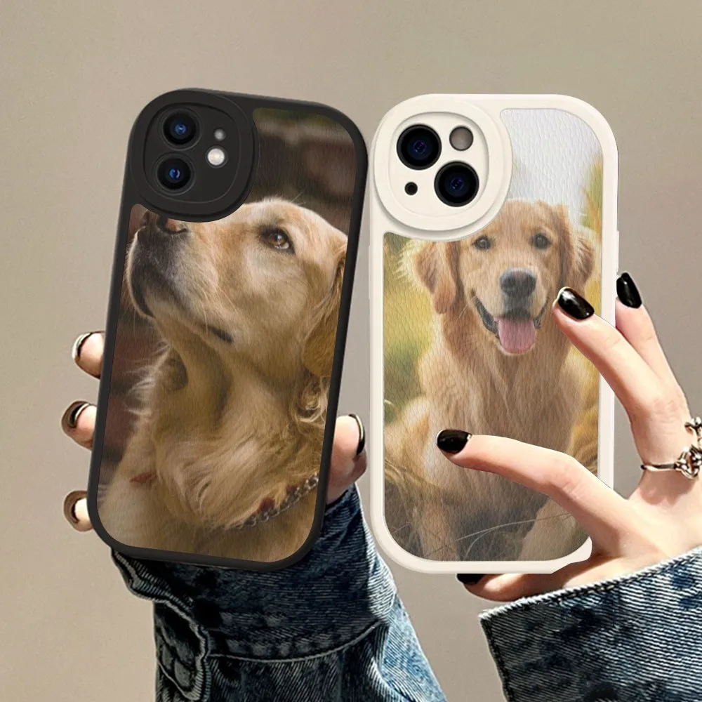 

Cute Labrador Dog Phone Case Hard Leather For iPhone 14 13 12 Mini 11 14 Pro Max Xs X Xr 7 8 Plus Fundas