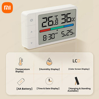 Xiaomi Smart Thermometer Hygrometer Meter LCD Clock Multi Function Alarm Clock Digital Display Weather Station Sensor For Home