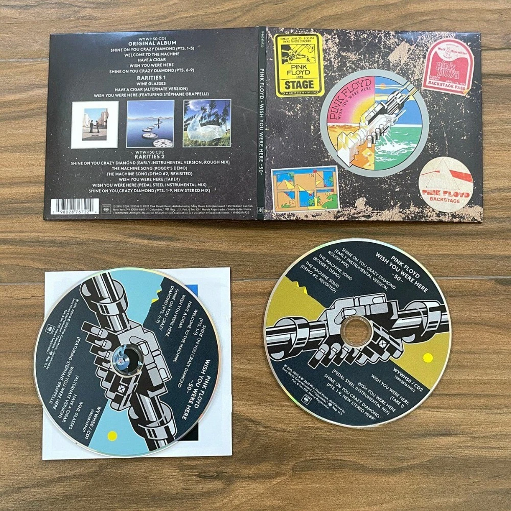 Pink Floyd Wish You Were Here 50th Anniv 2CD Remastered Tributo a Syd Barrett Novo e Lacrado Obra-prima do Rock Progressivo