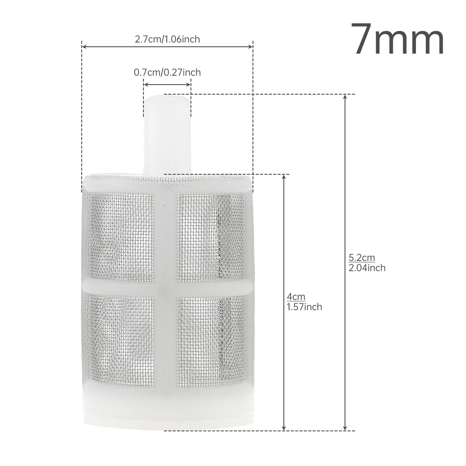 Hose Connection Mesh Filter Fish Tank Water Pump Suction Strainer for Fish Tank Garden Irrigation Water Pump Protection Filter