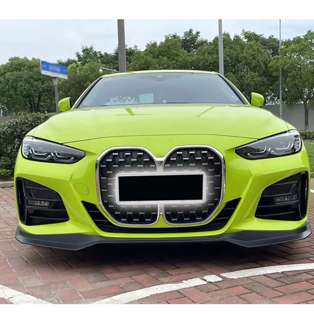 

Для BMW 4 серии G22 G23 M Sport 2021-2023 Автомобильный передний бампер, разделитель губ, диффузор, комплект кузова, спойлер, защитный дефлектор, крышка, 3 шт.