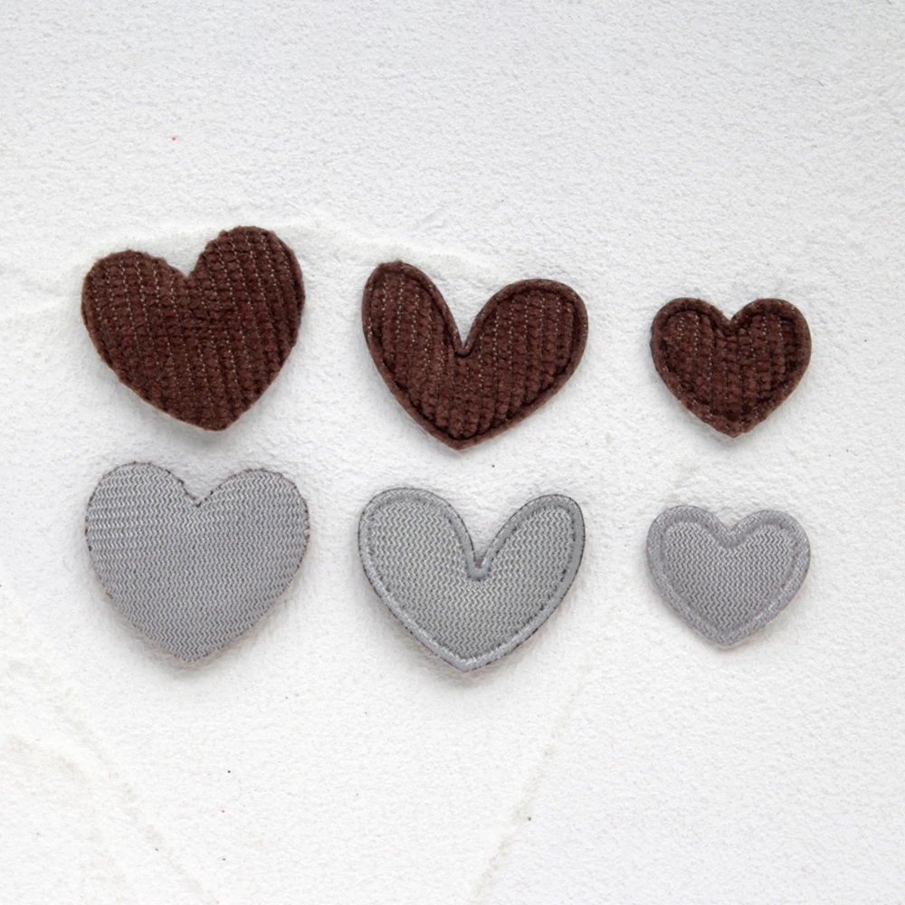 50 قطعة 15x17/20x25/21x24 مللي متر مبطن سروال قصير نسيج القلب يزين DIY بها بنفسك قبعة الملابس يغطي الرجل الخياطة إمدادات أغطية الرأس ديكور بقع