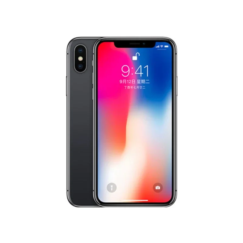 هاتف iPhone X 4G LTE الأصلي غير مقفول 64GB/256GB ROM 5.8 "A11 Bionic Chip Hexa Core FACE ID iphone x الهواتف الذكية المستخدمة