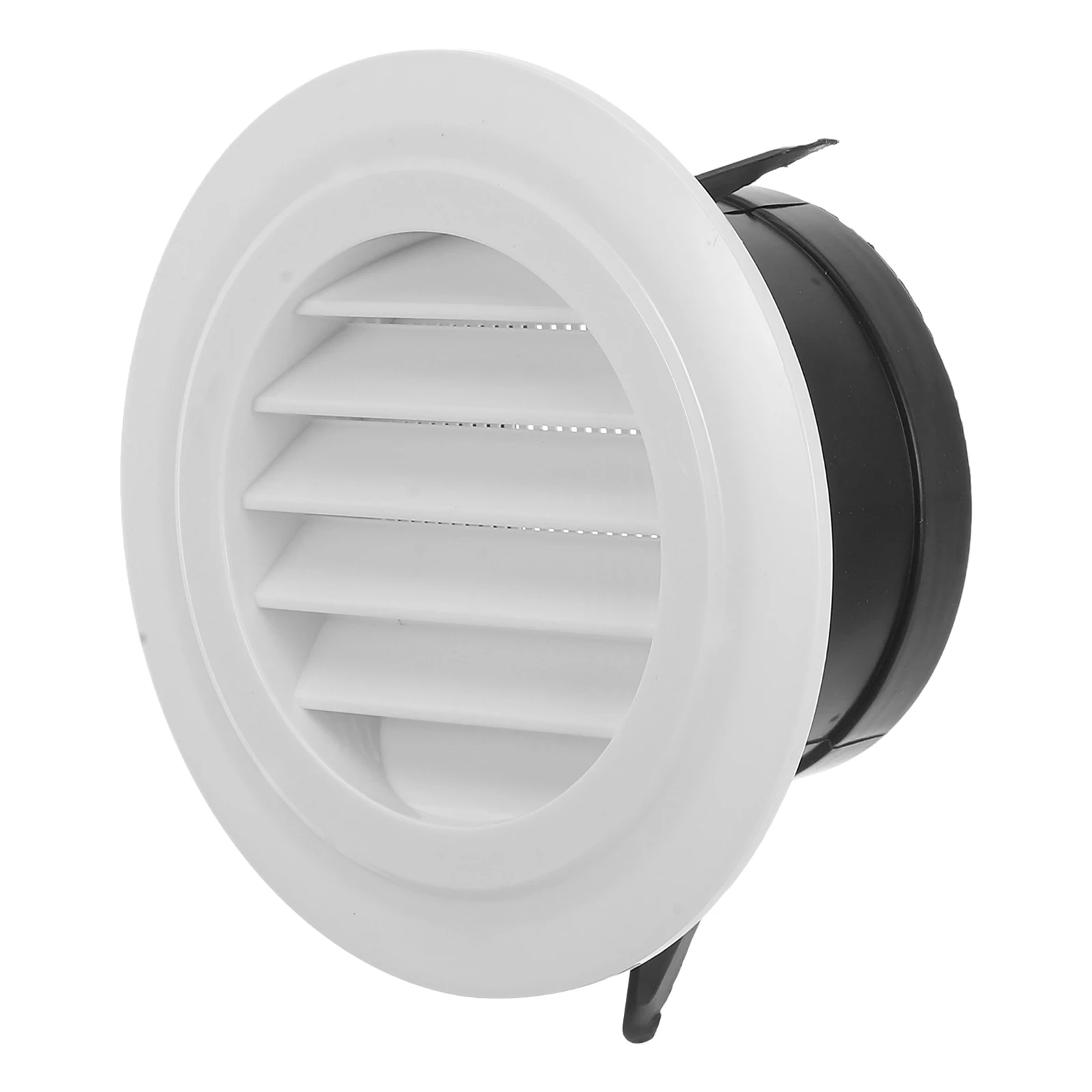 

Universal Round Louvered Vent Cover 100Mm Mesh Screen Wall Soffit Bathroom Exhaust Hvac Ducting Plastic Air Outlet