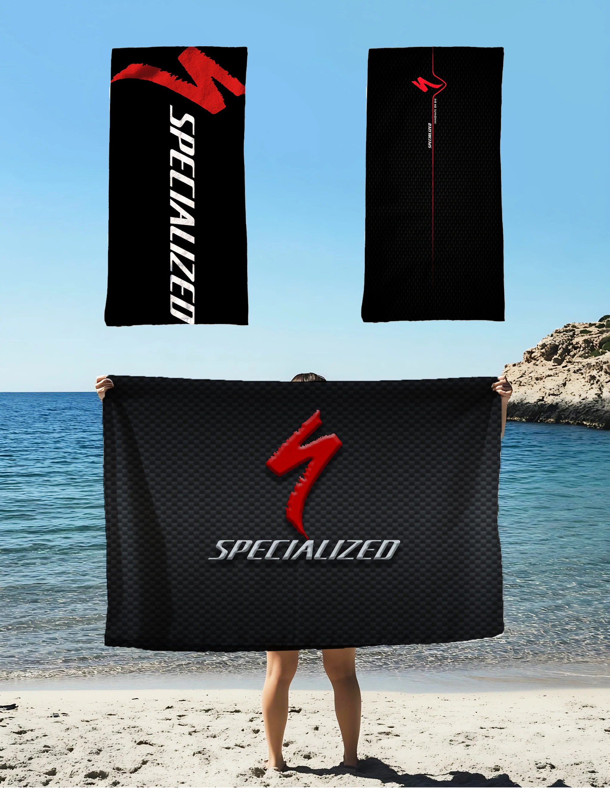 

Motorcycle Exhaust Logo Soft Printed Towel Flannel Towel Quick-drying Double-sided Velvet Absorbent Towel Bath Wash Face Towel