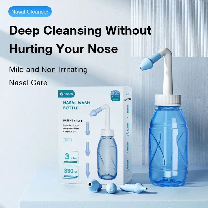 300/330ML Nasal irrigator Nasal Rinse Bottle Nasal Wash Cleaner Nose Protector Avoid Allergic Rhinitis Adults Children Neti