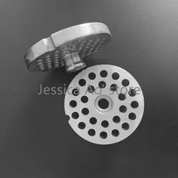 Replacement of Orifices for 22# Meat Grinder Orifice Plate Round Hole Plate Blade Meat Grate 3CR13 Stainless Steel Axis 11.5mm