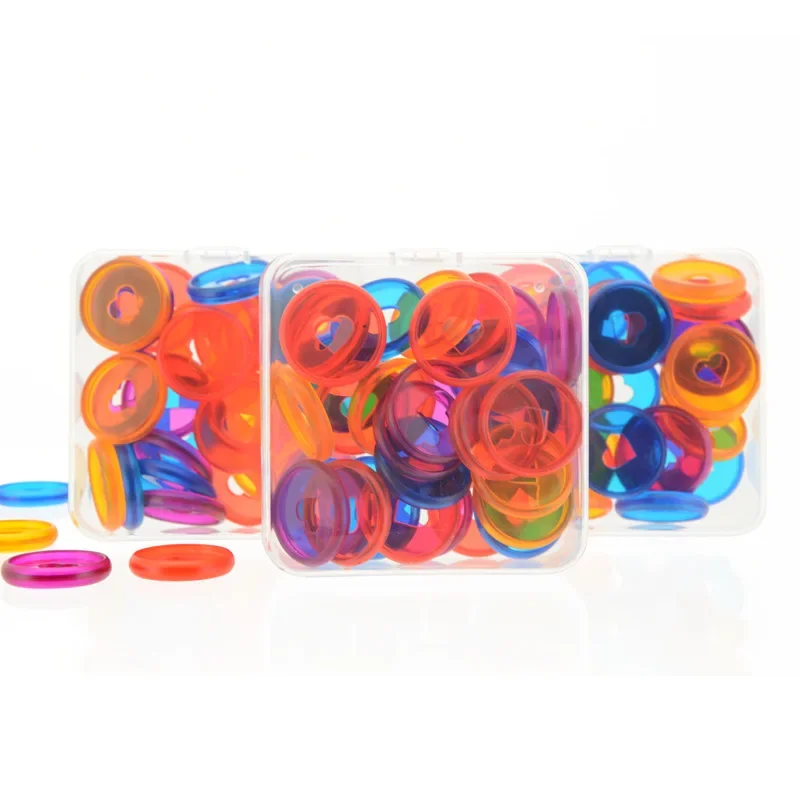 32mm Mushroom Hole Disc Binding Discs Binding Rings Macaron Color Plastic Ring Notebook Planner Ring Binder Binding Supplies