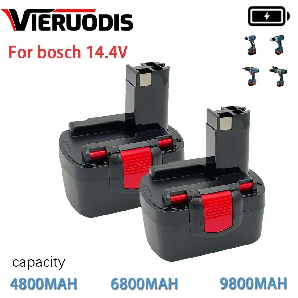 For Bosch 14.4V 4800MAH 6800MAH 9800MAH Ni-MH Battery D70745 2607335273 BAT038 BAT140 BAT040 BAT041 BAT159 2607335465 26073356