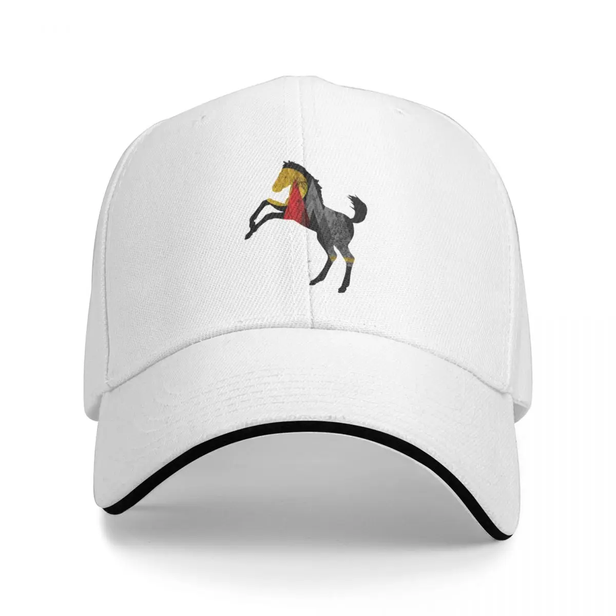 Mustang Horse Nordic Mountains Minimalist Art Baseball Cap Fashion Beach Trucker Cap Visor Elegant Women's Hats Men's