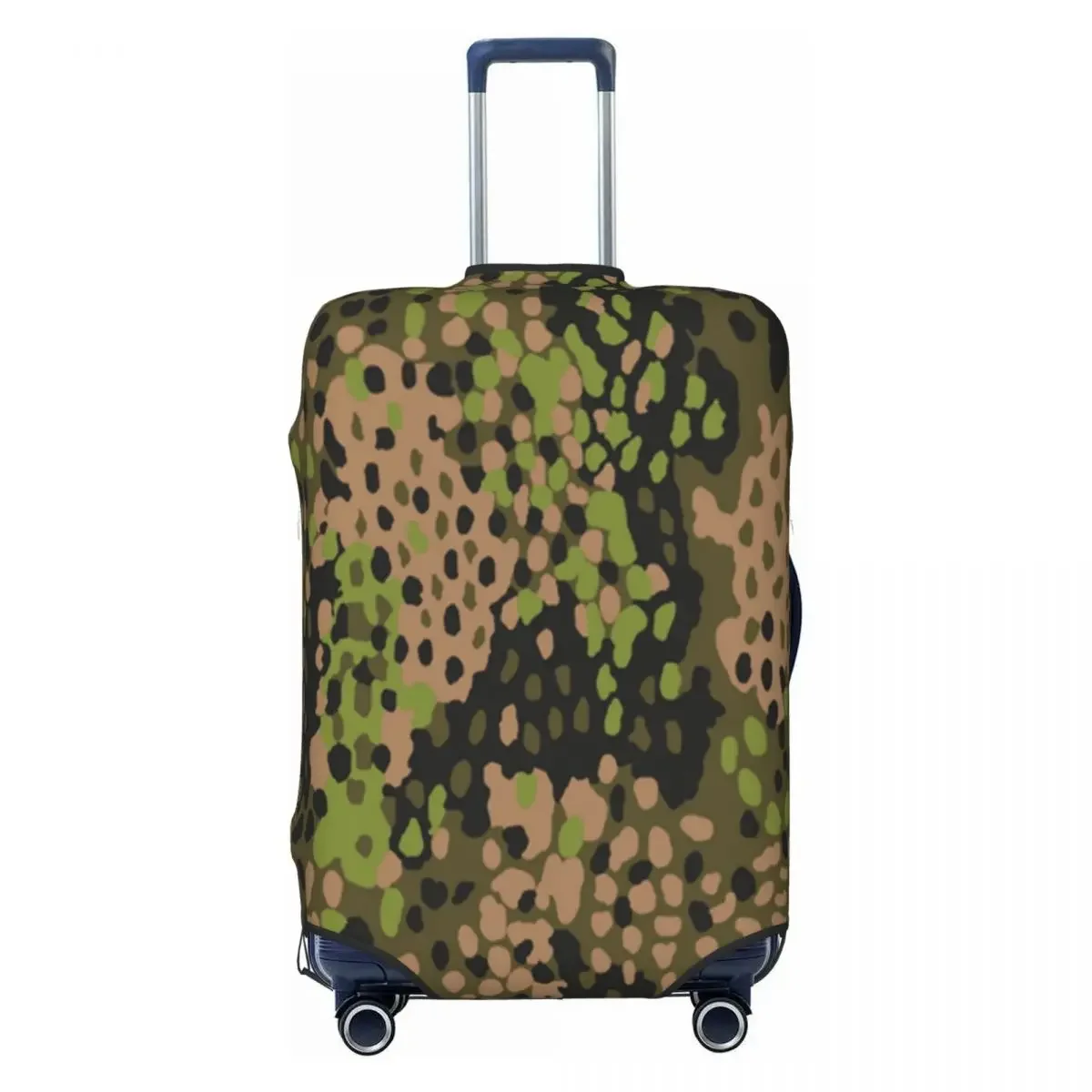 

Custom WW2 Camo Luggage Cover Protector Funny Germany Arm Military Camouflage Travel Suitcase Protective Cover for 18-32 Inch