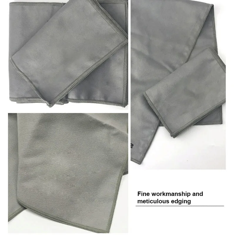 2pcs Shoe Shining Cloths Microfiber Flanne Polishing Cloth Shoe Cleaning Cloth For Buffing/Cleaning & Polishing Leather