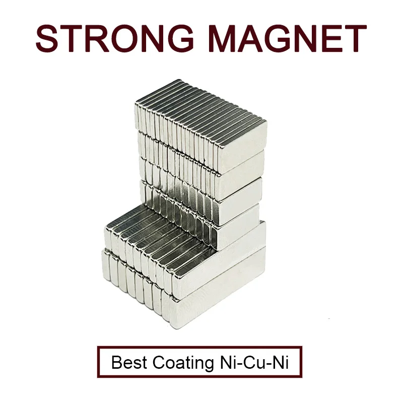 10/50/100PCS 10x5x1,10x5x2,10x5x5,20x5x2,20x5x3,20x6x2,20x3x2mm Block Neodymium Magnet N35 Strong Powerful Magnetic Square imans