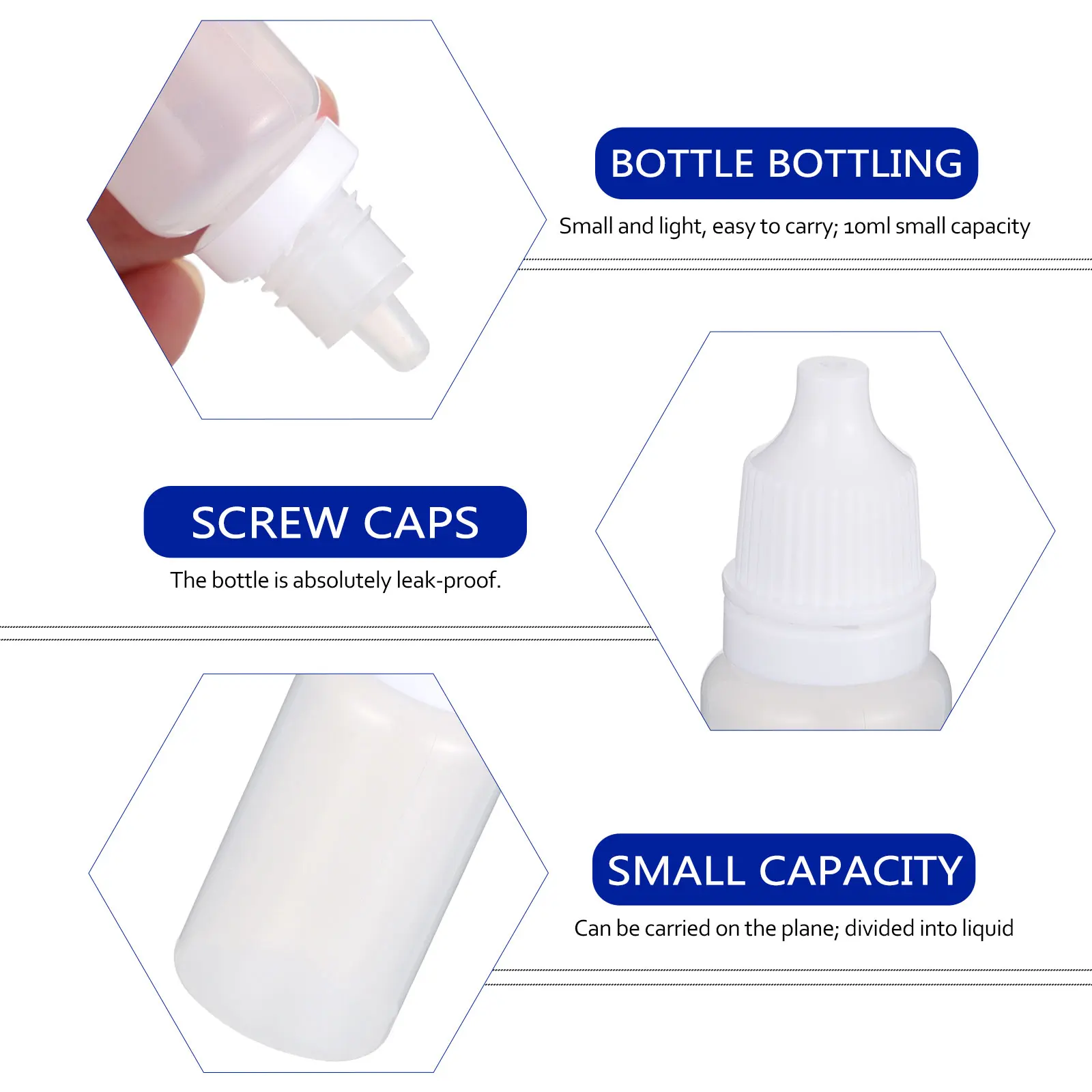 

24 Pcs Eye Drops Bottle Travel Dropper Eyedropper Tool Eyedroppers Size Container Liquid