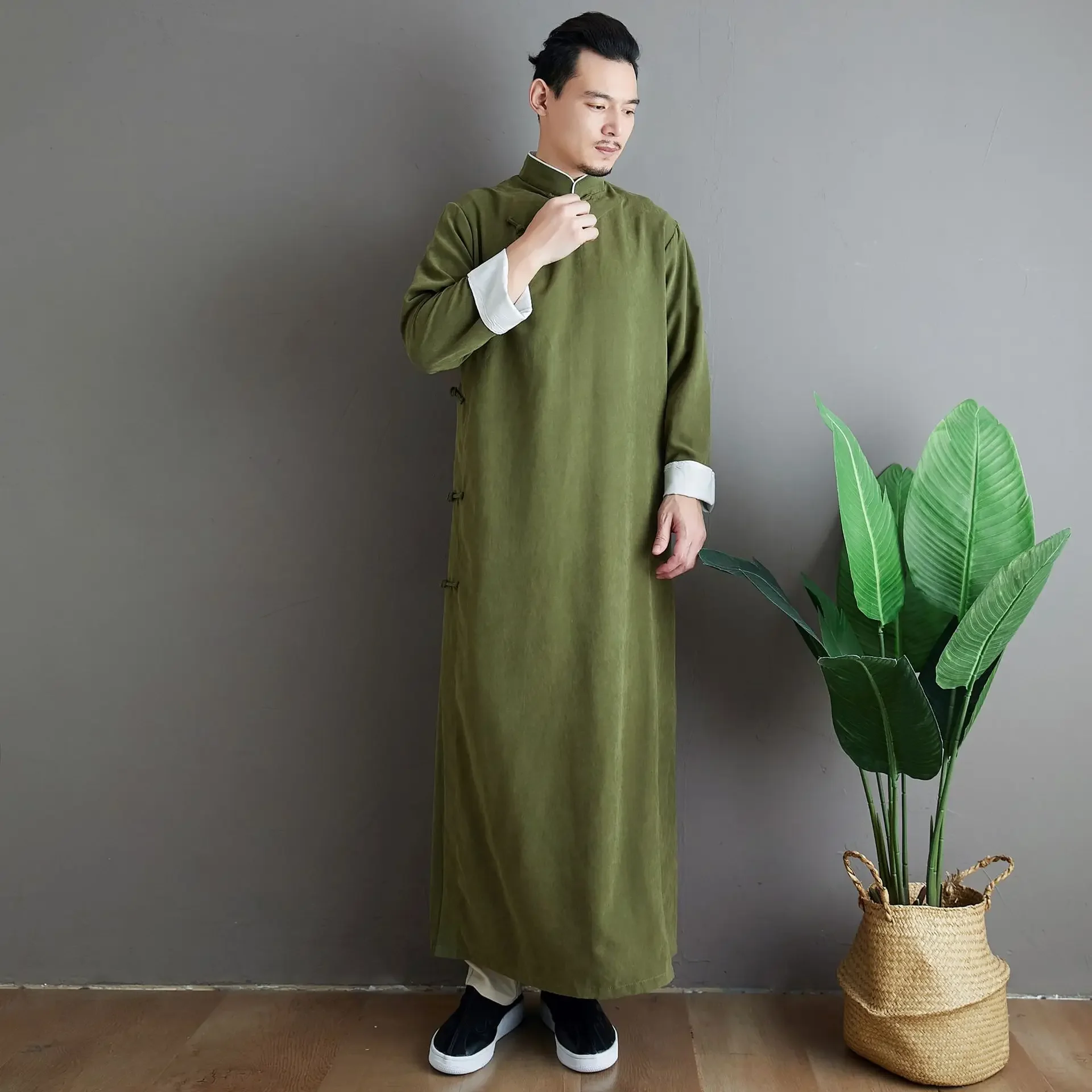 Cotton Wing Chun IP Man Robe Wudang Taoist Shaolin Buddhist Monk Kung Fu Suit Tai Chi Uniform Martial Arts Clothes