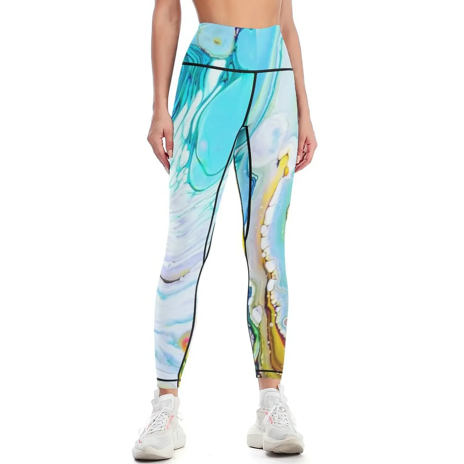 

la terre recontre le ciel - earth meets sky Leggings sportswear gym Pants sport legging gym Womens Leggings