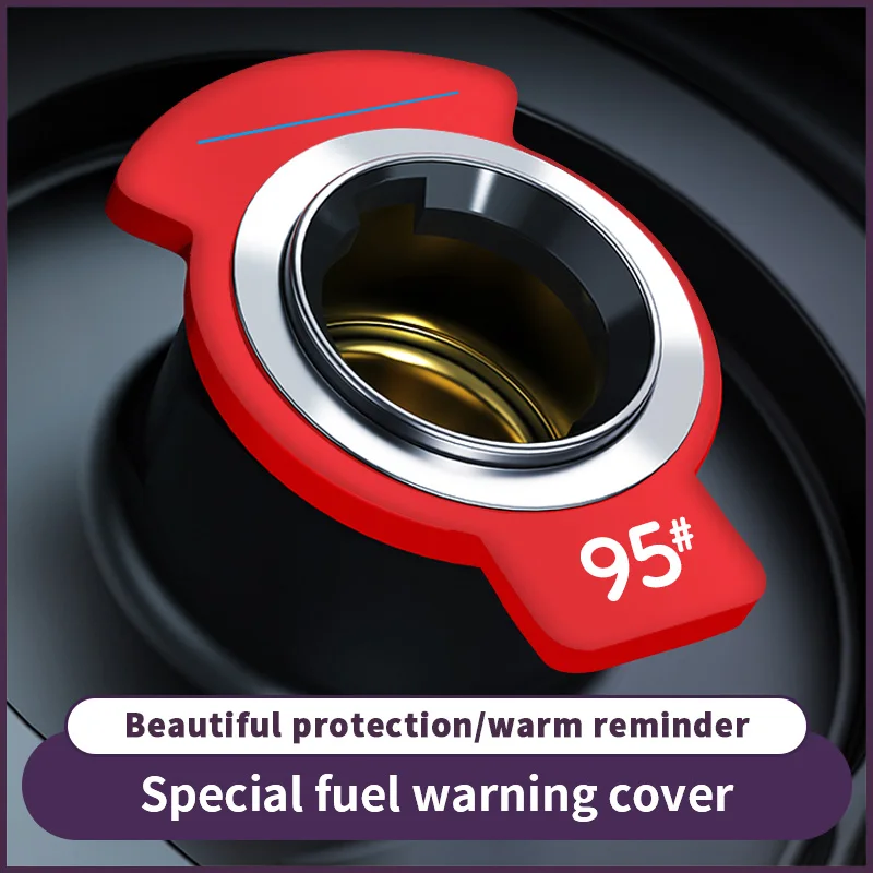 A Blue Line Car Fueling Indicator Circle, No. 95 Fuel Tank Cap Sticker, No. 92 Fuel Indicator Sign, No. 98 Gasoline Identification Decorative Sticker