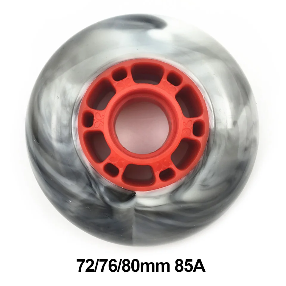 8 rodas de patins inline dos pces 72/76/80mm 85a, rolo de patinação livre deslizante da slalom, jogo de treinamento crianças adulto pneu patino, rolo de skate
