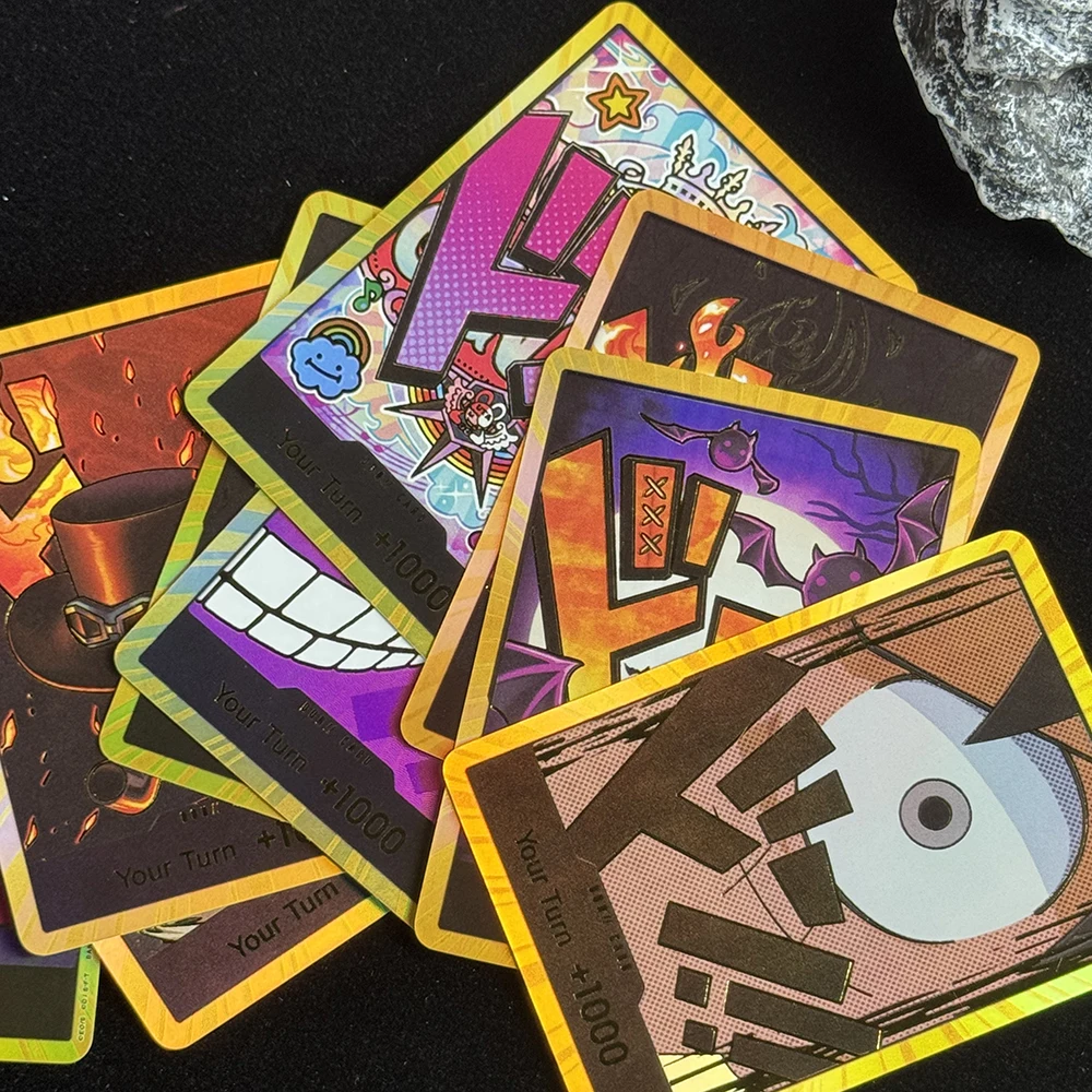 애니메이션 OPCG TCG 골드 돈 컬렉션 카드 몽키 D 루피 조로 최고의 PRB-01 영어 리프랙션 플래시 배틀 카드 팬 선물 장난감