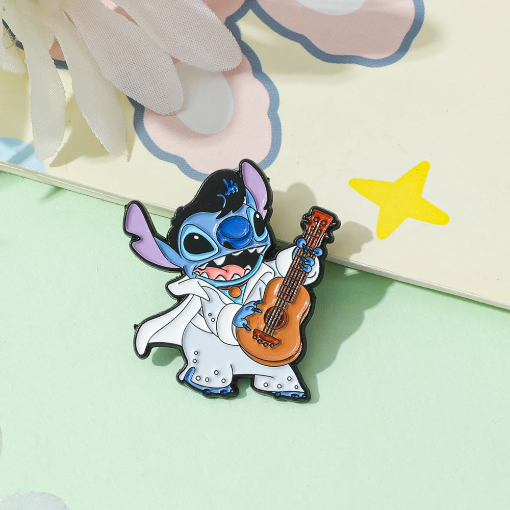 1 قطعة بروش الإبداع الكرتون مضحك لطيف غرزة المينا دبوس شارة معدنية مجوهرات على ظهره الملابس والاكسسوارات هدية