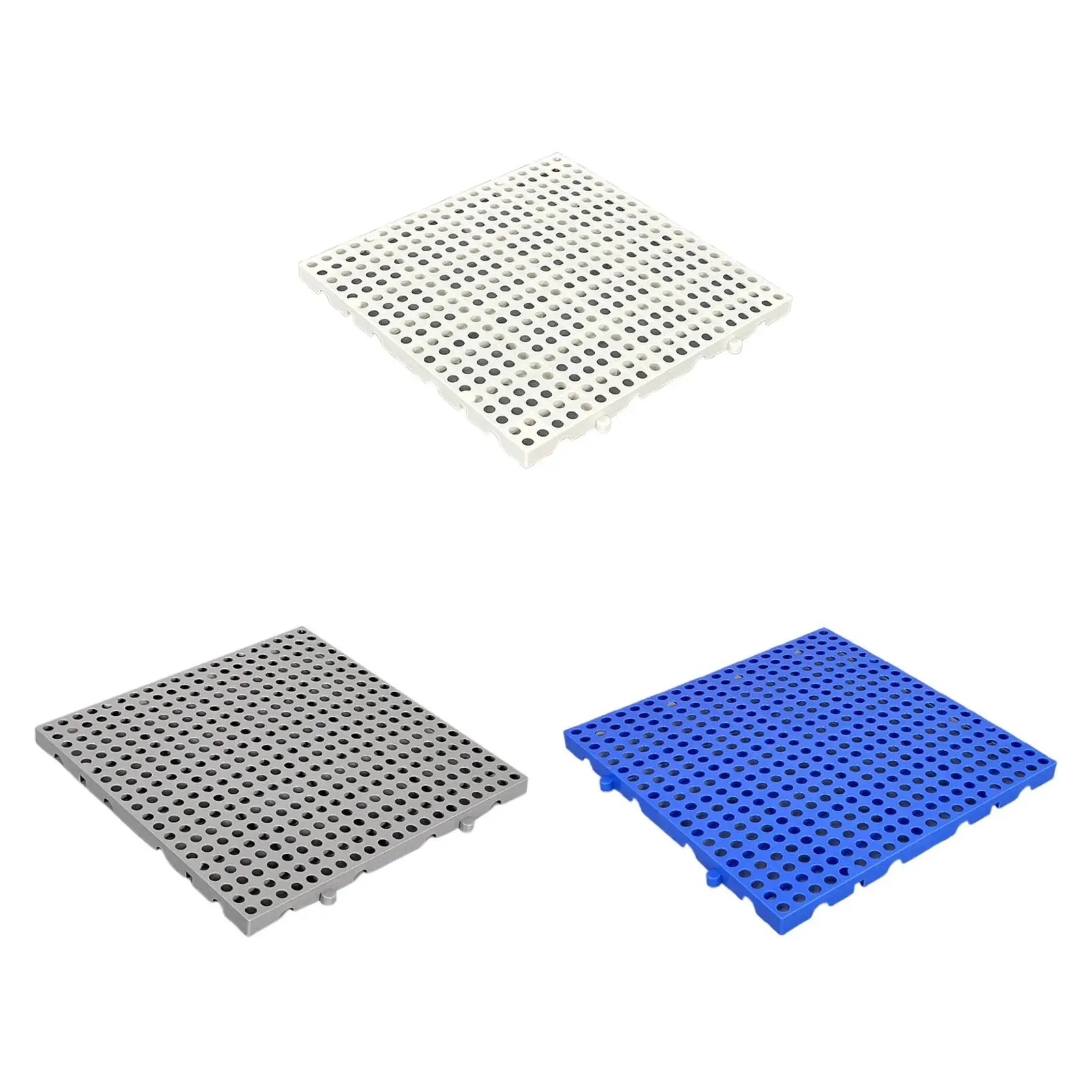 Paleta de plástico respirável à prova d'água, plataforma de armazenamento durável para uso interno e externo em armazém