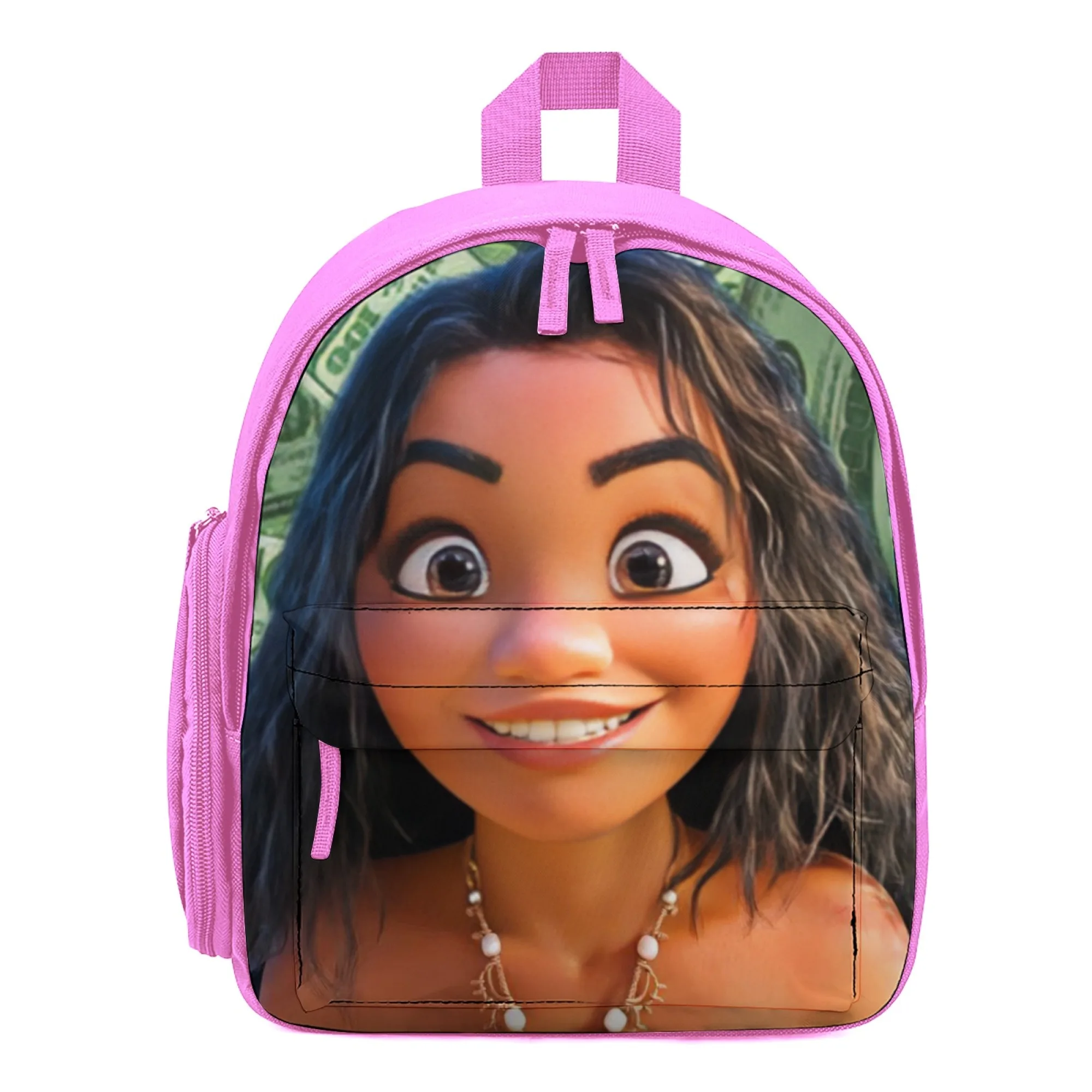 

Школьный рюкзак Moana's Headshot с принтом Moana 2 Disney для девочек, 12 дюймов, розовая детская школьная сумка