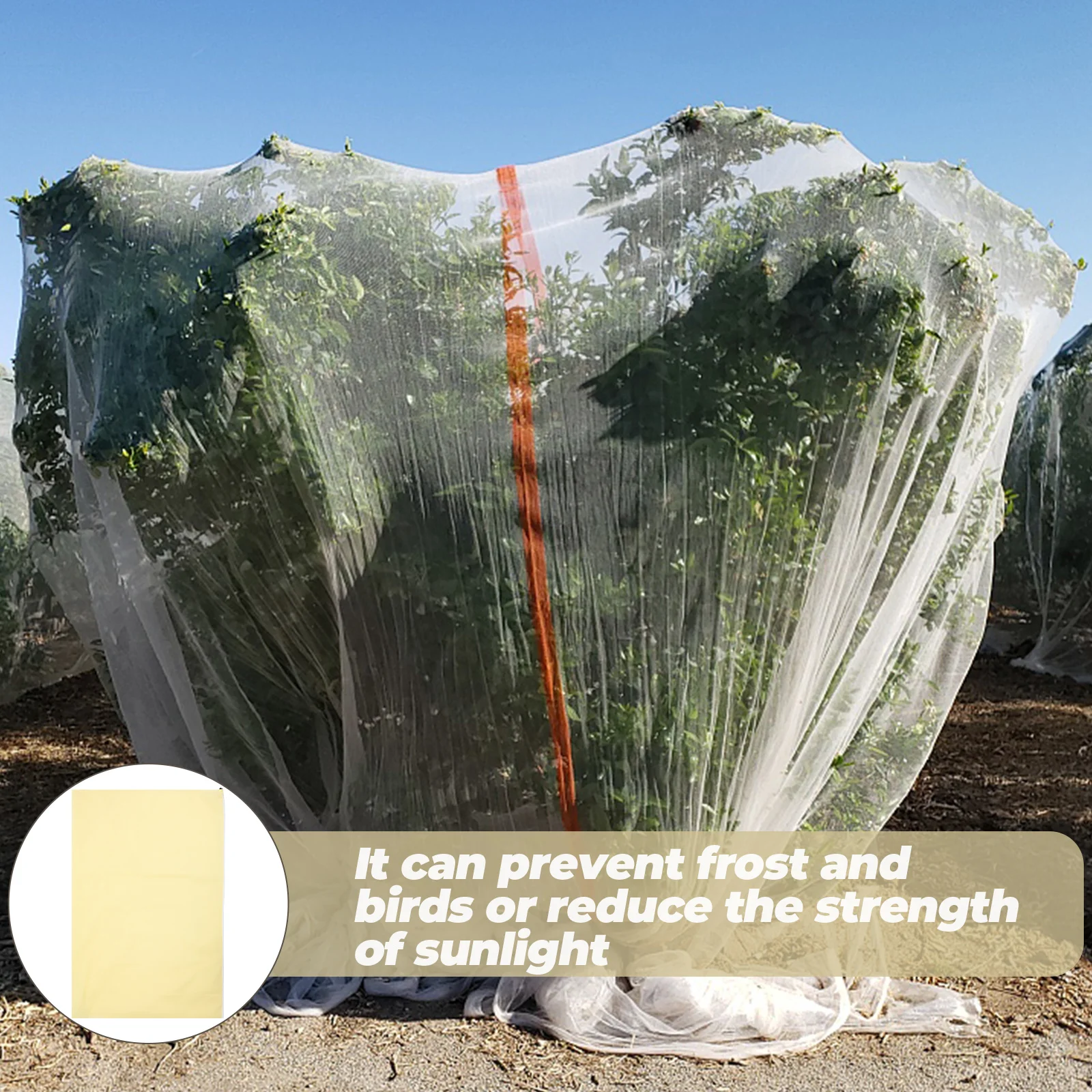

Durable Non-Woven Fabric Plant Cover Thick Plant Protector Drawstring Bag Frost Protection Outdoor Garden Plants
