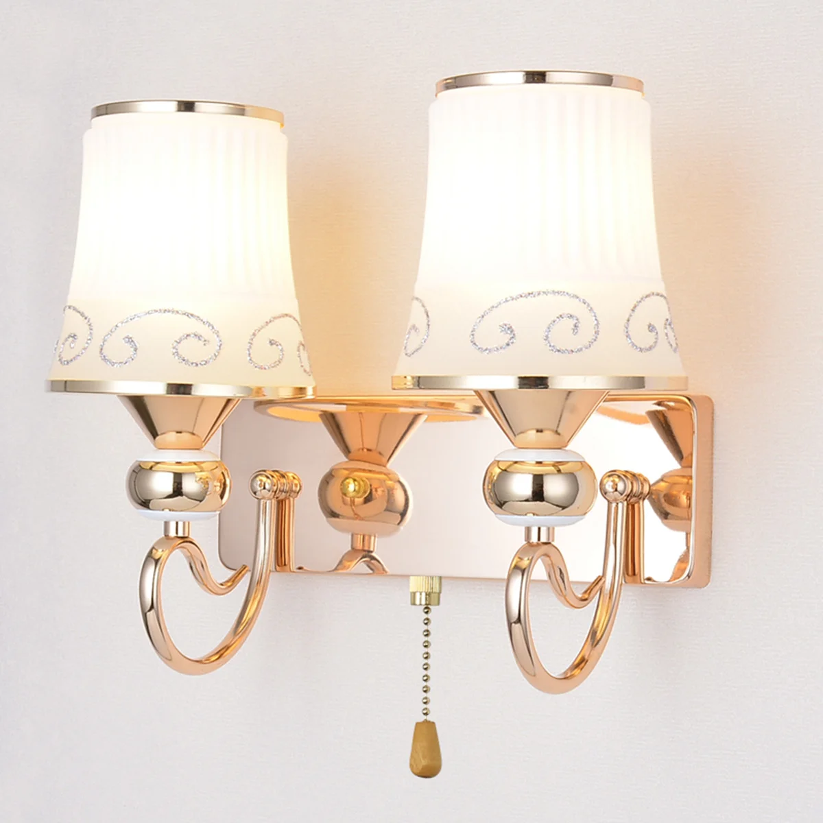 

ABS Ceiling Light Pull Chain Switch Golden Easy Install Manual Control Compatible with Most Ceiling Lights Lightweight Eco