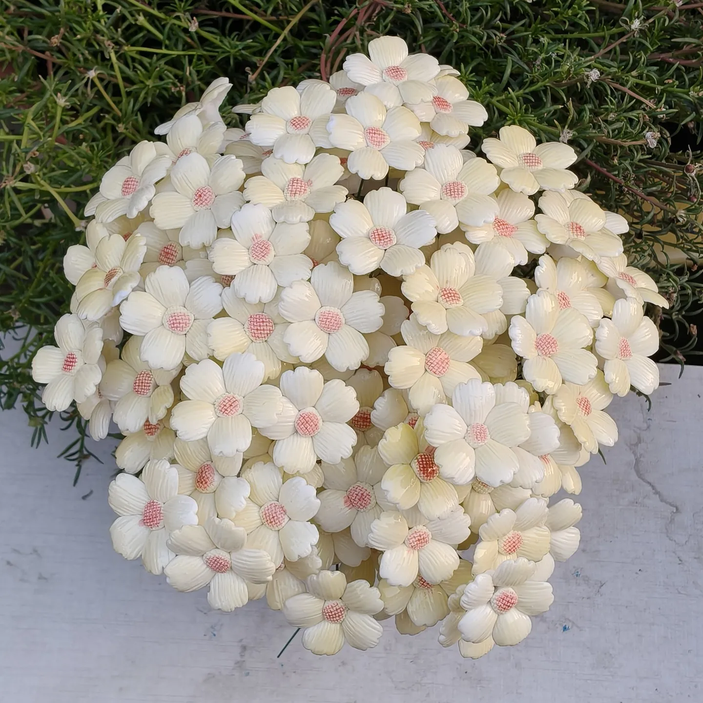 5 Stück Keramikblumen, handgefertigte Simulationsblumen für hohe Temperaturen, ländliche Wildblumen, kreative Geschenke, Heimdekoration – Detail 26