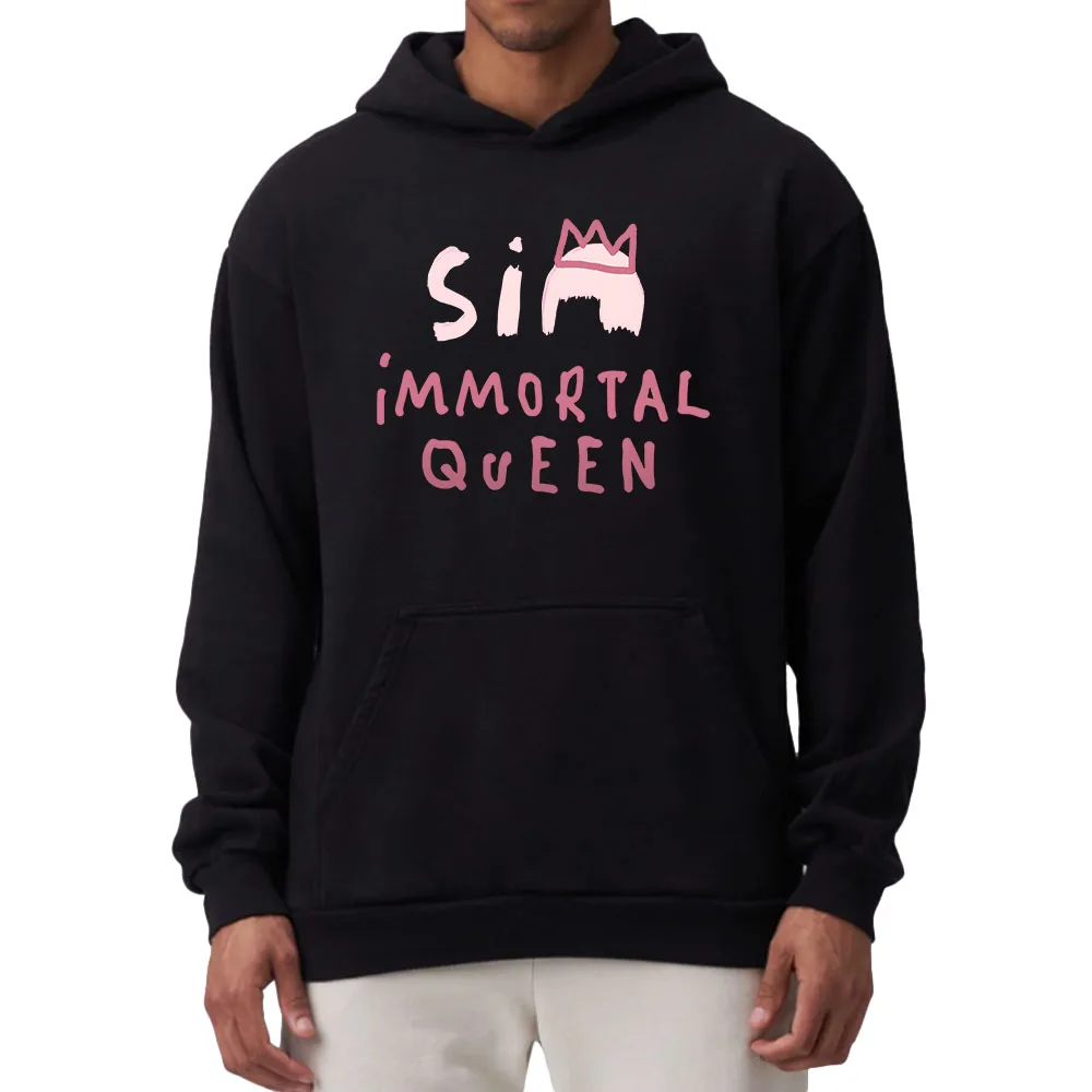 Sia Immortal Queen Graphic Hoodies Album Reasonable Woman Sweatshirts for Winter Sudaderas Con Capucha Soft Comfortable Hoodie