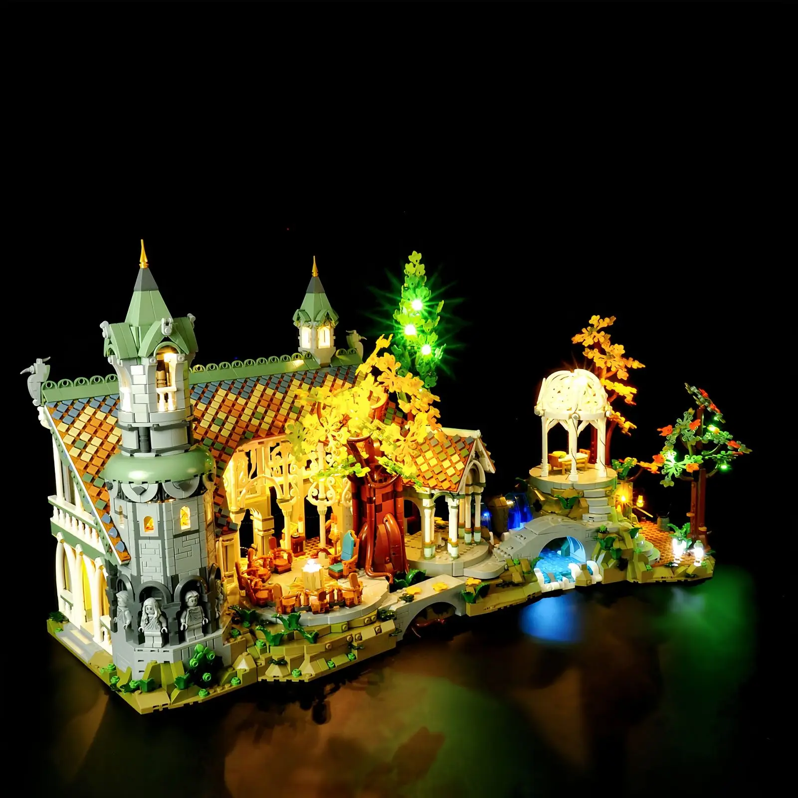 MAXCXT LED Light Set For LEGO 10316 The Lord of The Rings: Rivendell DIY Decorative Lamp Not Include Lego Building Blocks Set ﻿