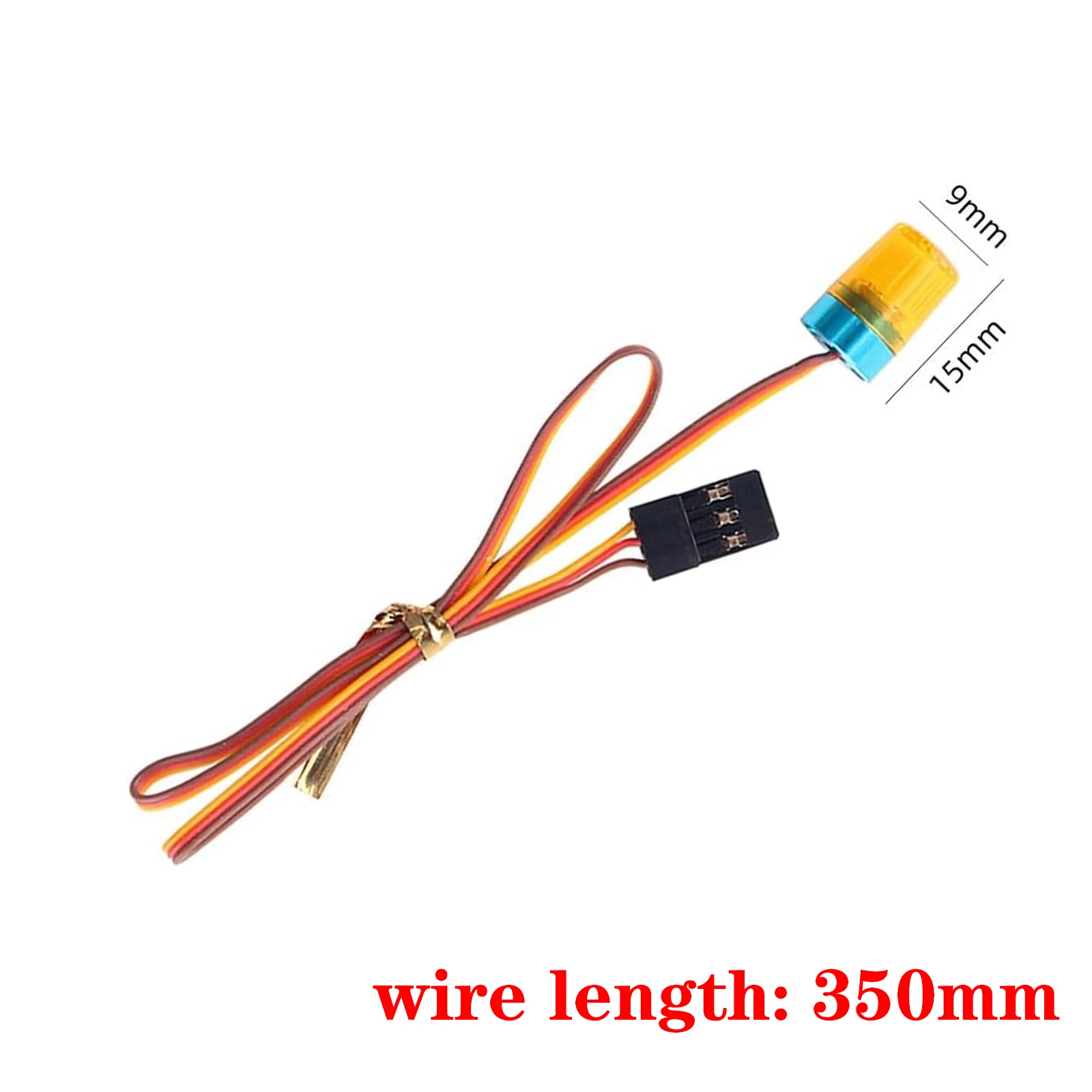 Car Led Flash Lights Police OD 9MM Multi-Function 360 Degree Rotating Flashing Lamp for 1:10 RC Off Road Car 1:14 Tamiya Tractor