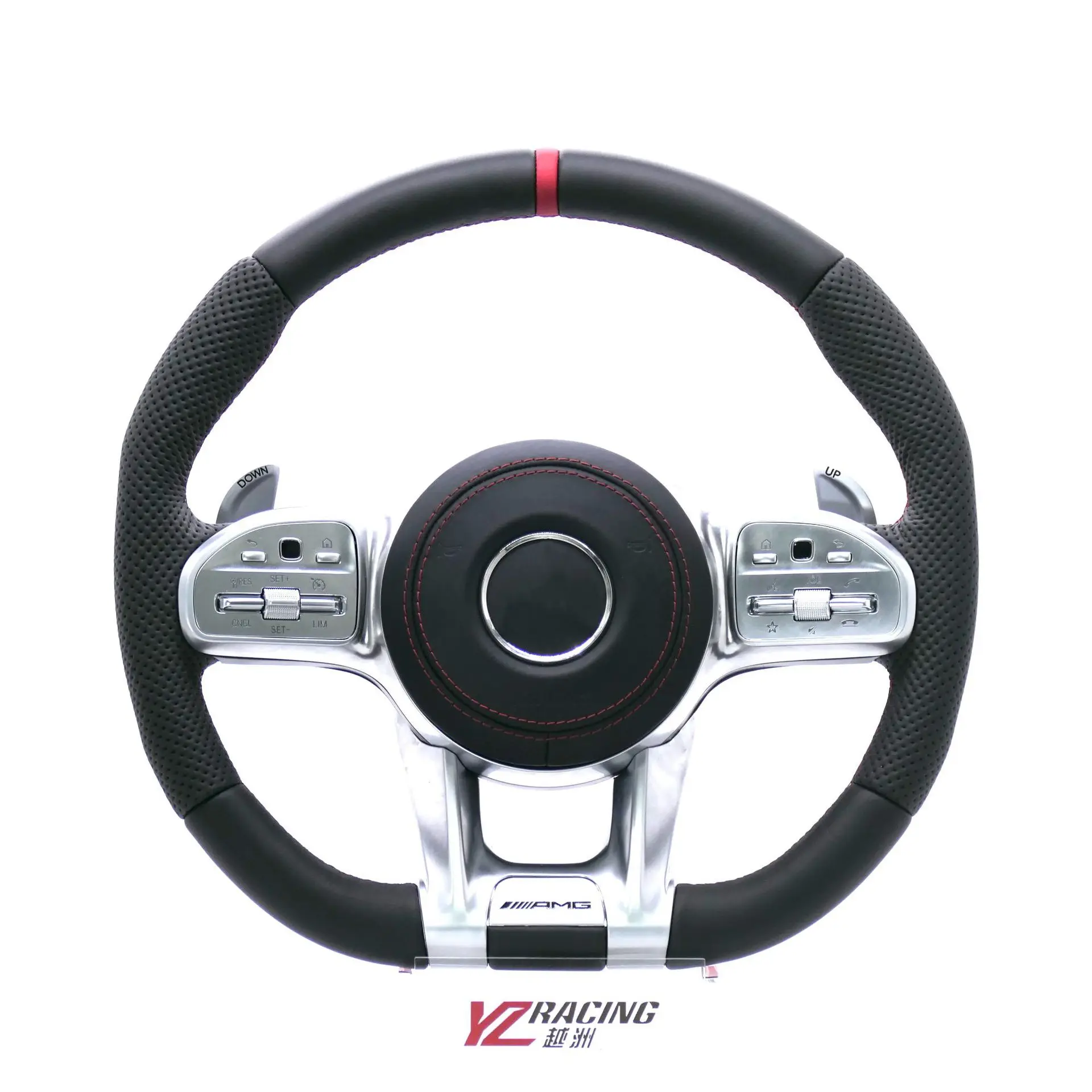 

Suitable for Mercedes-Benz Maybach S63 Class W221W222 before and after mahogany to carbon fiber AMG steering wheel assembly