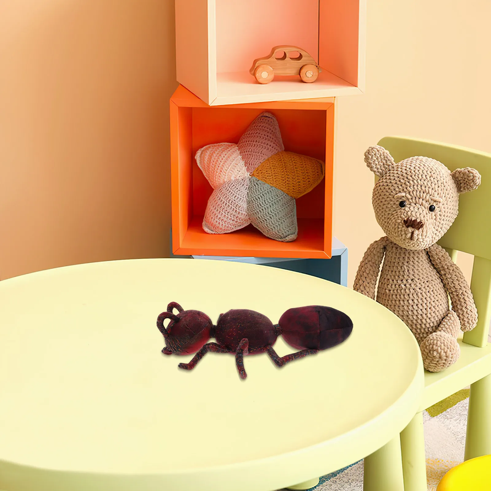 

Lifelike Ant Stuffed Animal Soft Realistic Insect Cushion Home Office Birthday Decoration Kids Bugs Plushies Kids Bugs Plushies