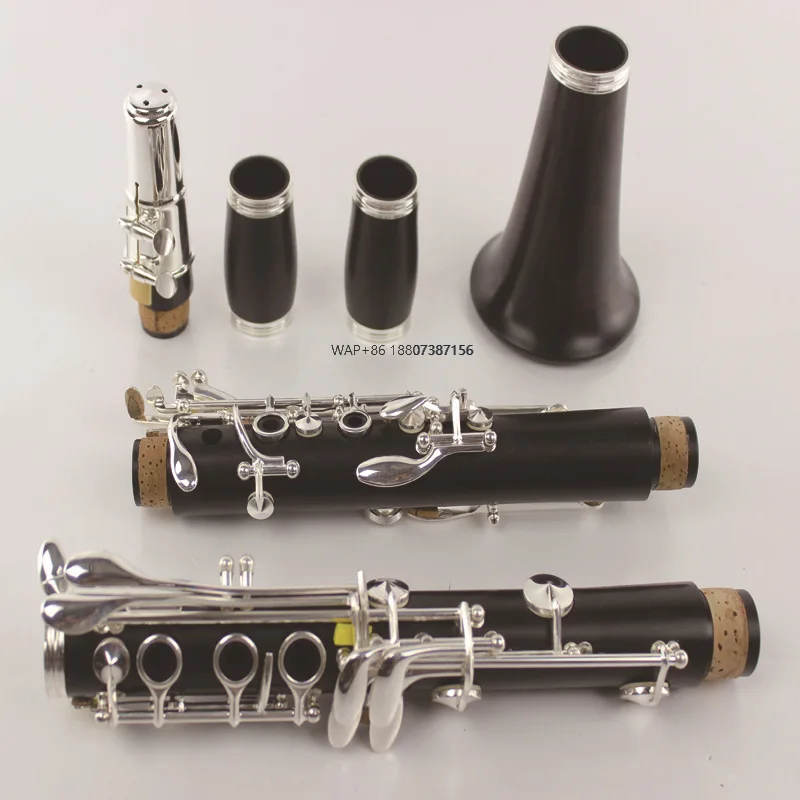 

Manufacturer Direct Wholesale BB Clarinet 17 Key Ebony Single Wind Instrument Performance Grade with Black Tone