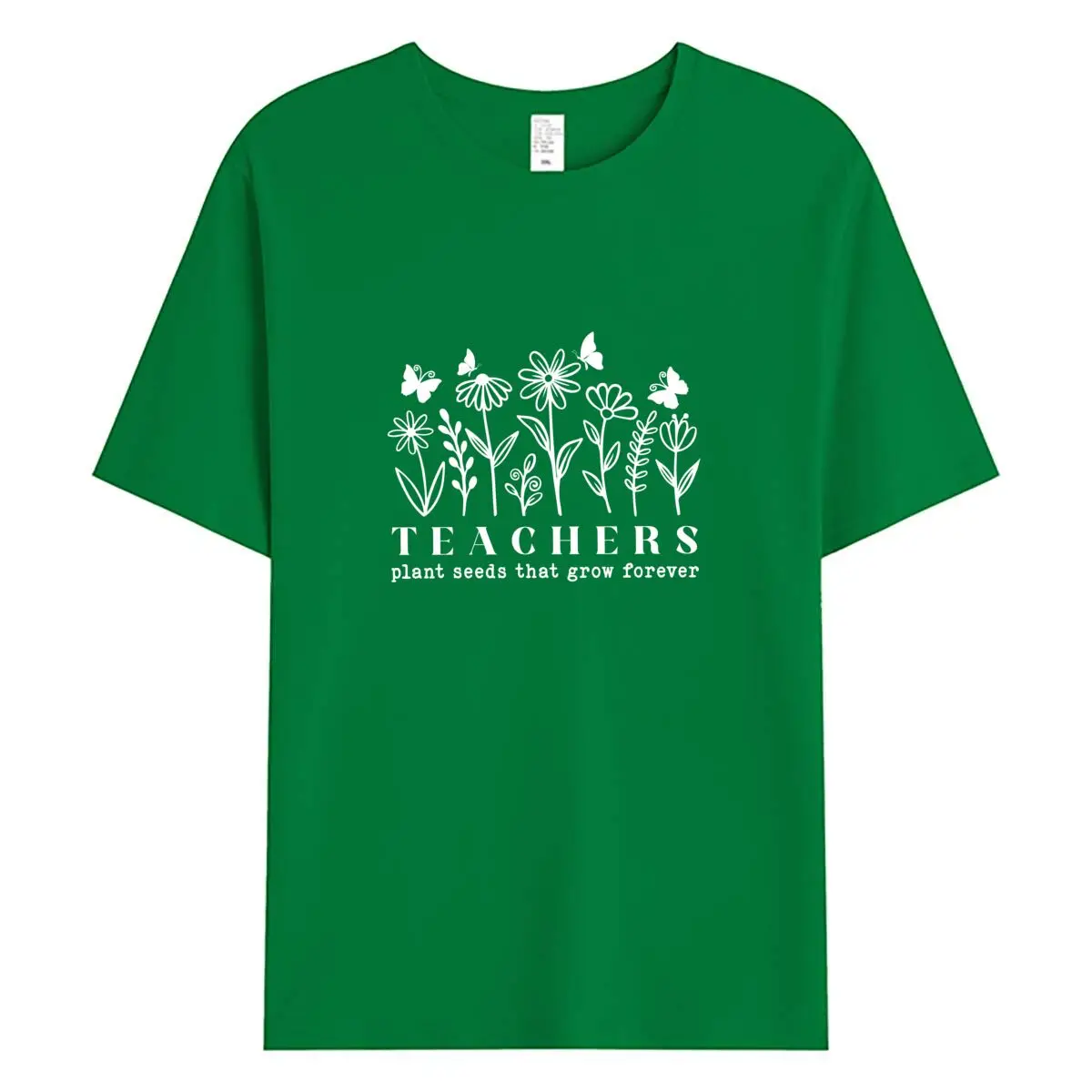 Women's Short Sleeve Cotton T-shirt Fasfon Graphic T Shirts Oversized Teacher Tee Tops Summer Female Tshirt Clothes