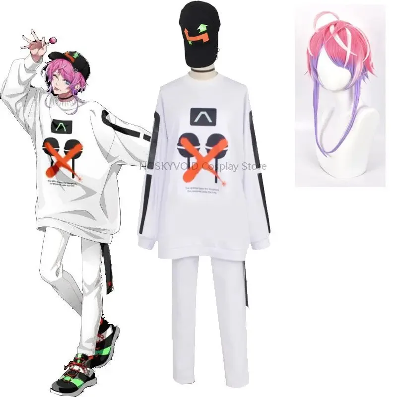 

Division Rap Battle Amemura Ramuda Косплей Костюм The Dirty Dawg MC Easy R Косплей Парики Унисекс Толстовки и шляпа Fling Posse